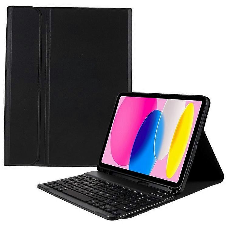 SK-1099 Compatible For iPad 10.9 (2022) Auto Wake / Sleep PU Leather Shockproof Tablet Stand Cover with Bluetooth Keyboard