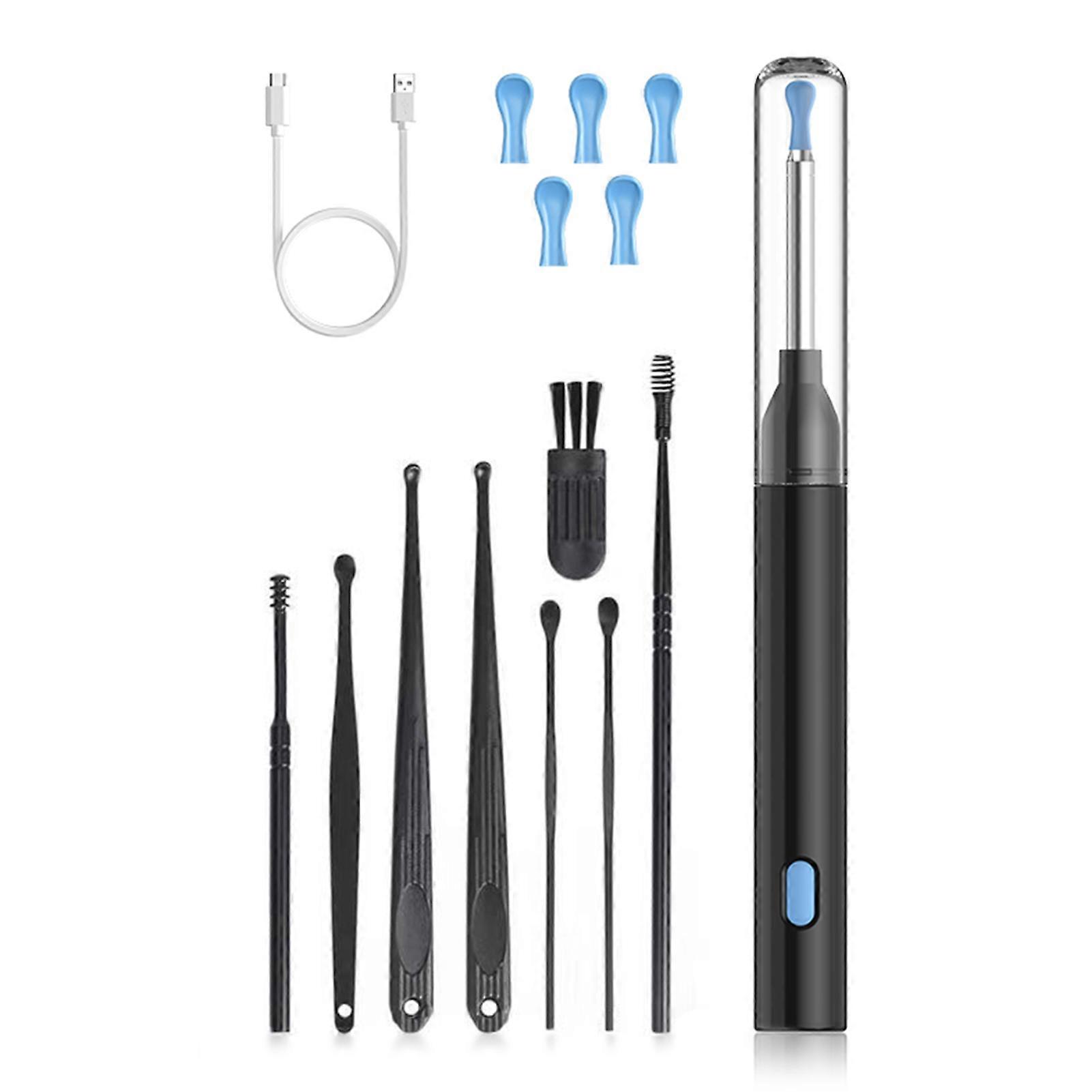 High Definitions Visual Ear Pickers Kit Portable Ear Cleaner Kit with Soft Ear Scoops Ear Wax Remvoal Tool