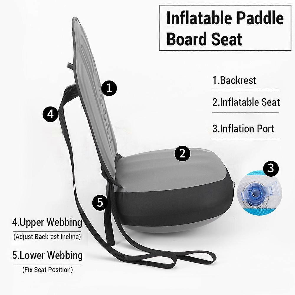 Detachable Kayak Seat with Back Support Inflatable Paddle Board Adjustable Seat for Kayaking