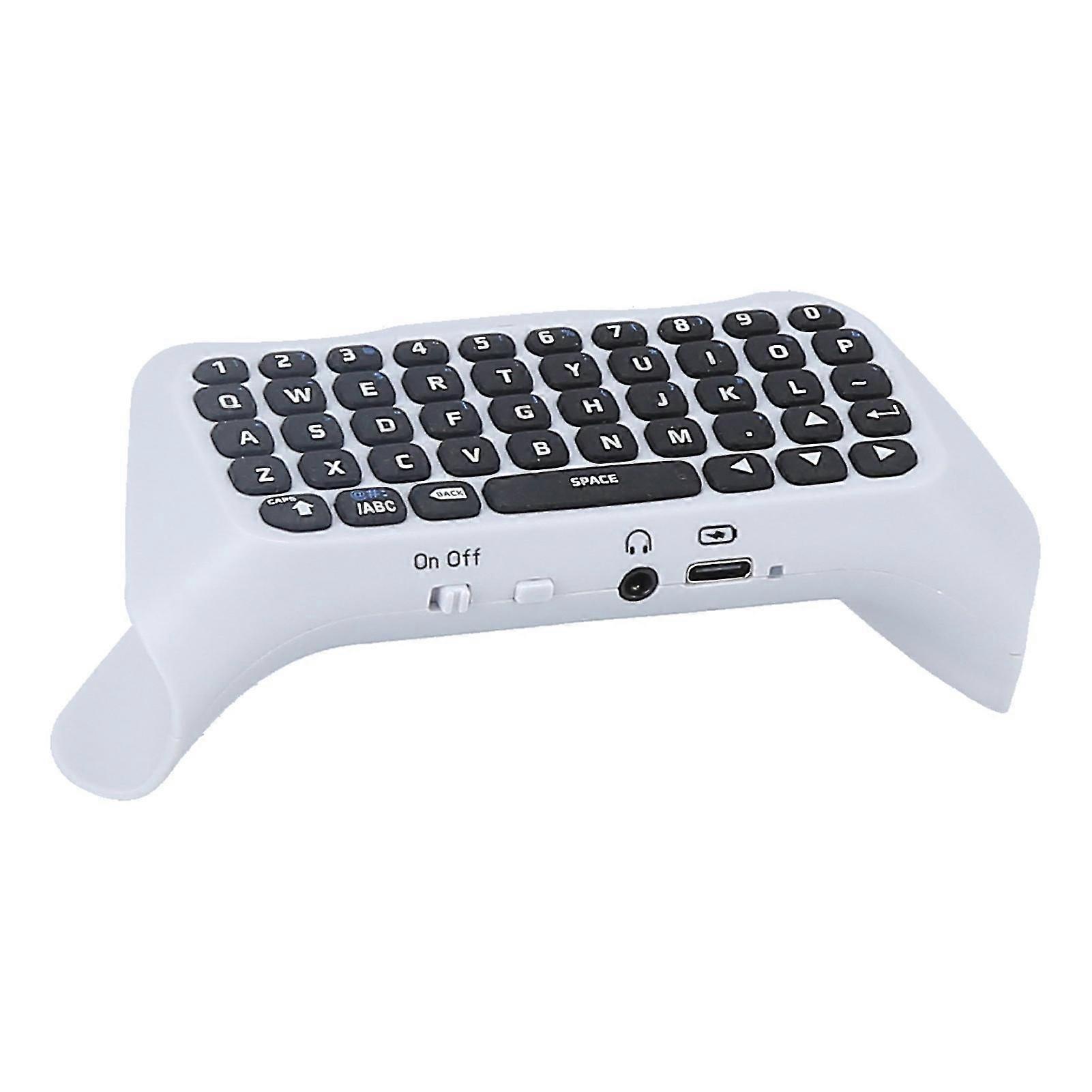 Wireless Mini Keyboard with Speaker for PS5 Controller