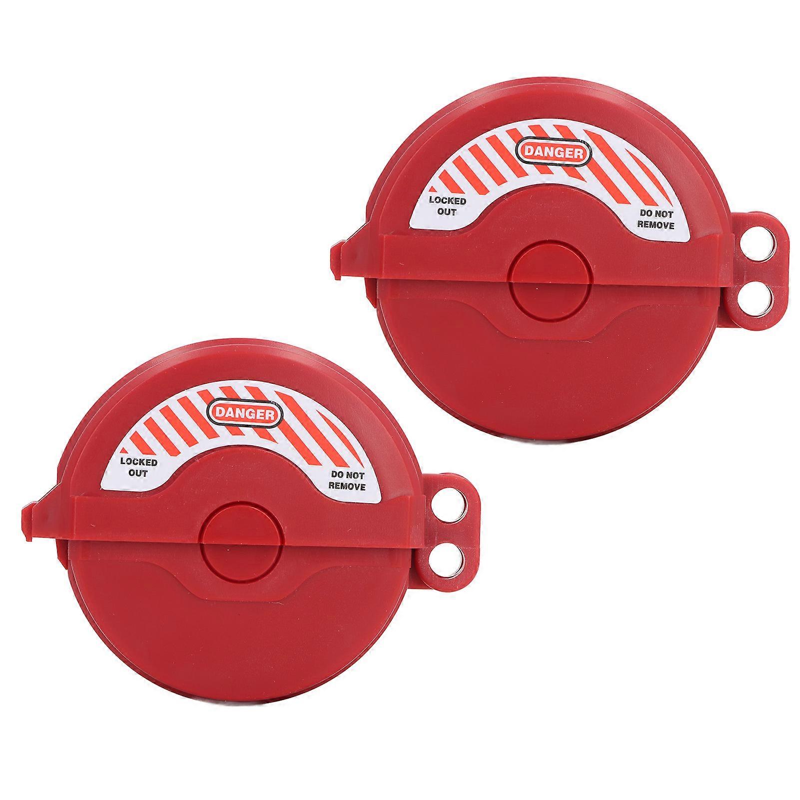 2 Pcs Gate Valve Lockout Device PA High Impact Resistance Valve Lockout for 1 to 2 1/2 Inch Diameter Handles
