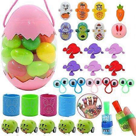 Large Reusable Easter Eggs with Toys - Fillable Party Favors