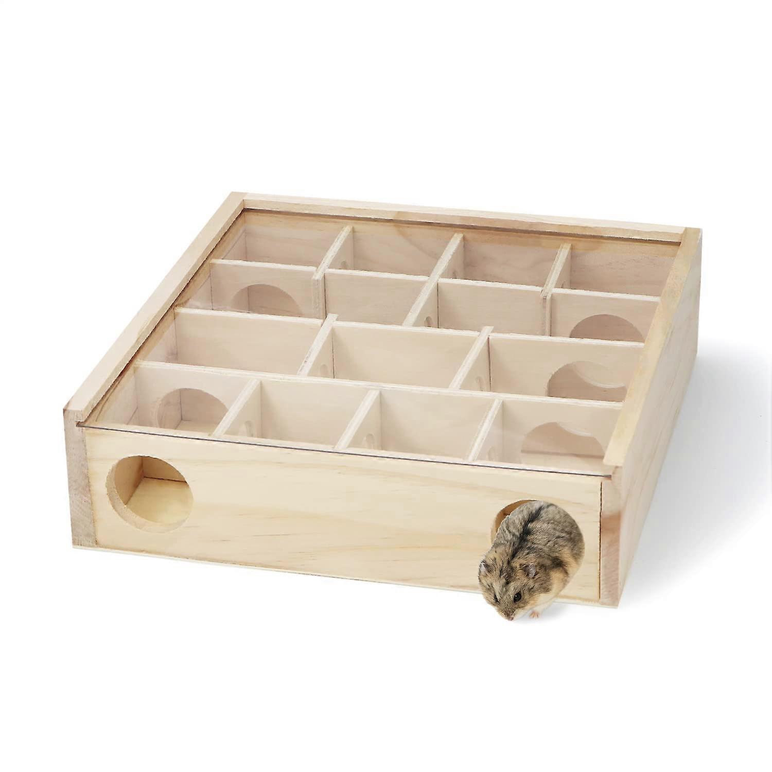 Wooden Tunnel Maze Set for Exploring Hideout Scenarios Small Size