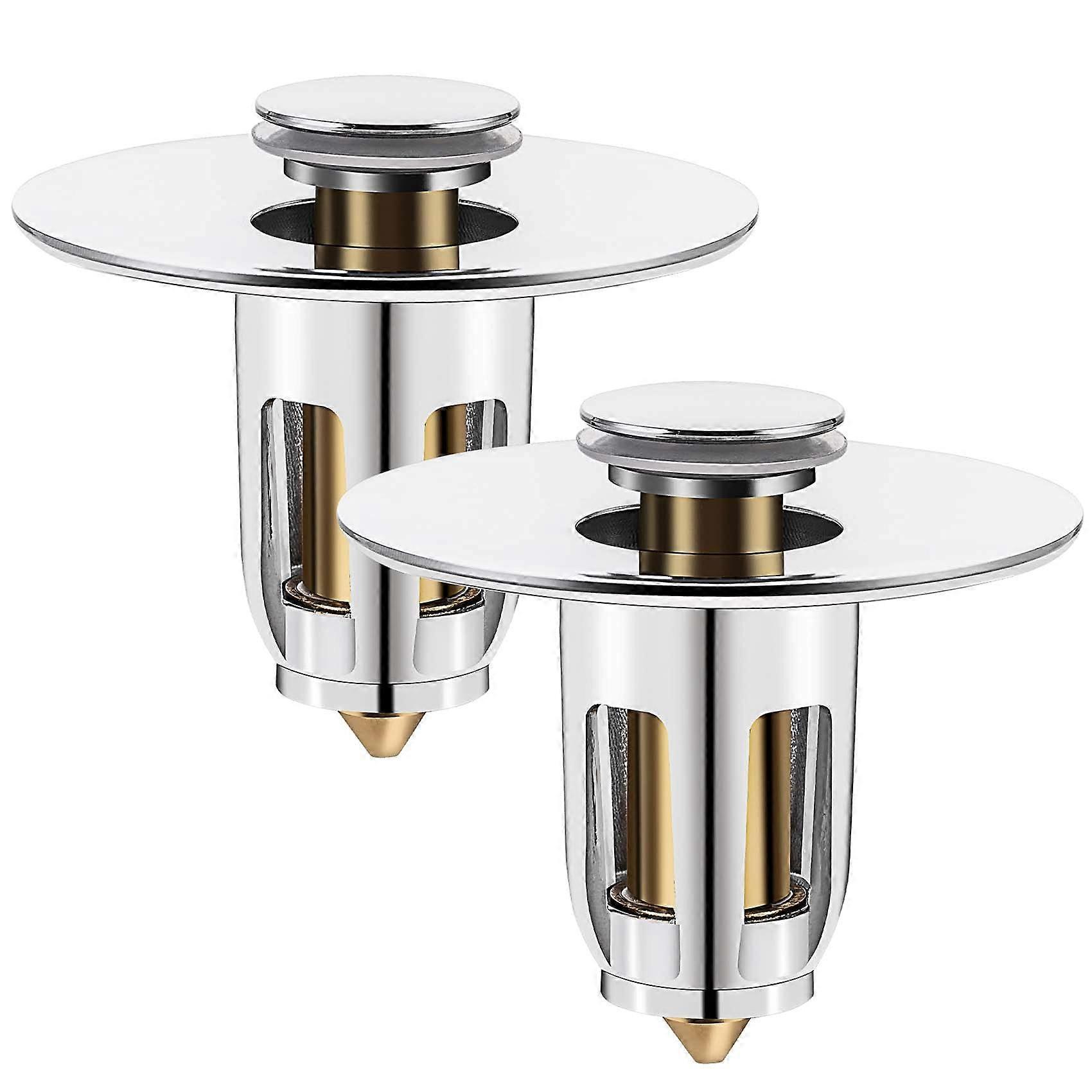 2 PCS Upgraded Bathroom Sink Stopper Compatible with 102-196 Drain, Durable Rubber Material, Easy Install, Universal Fit