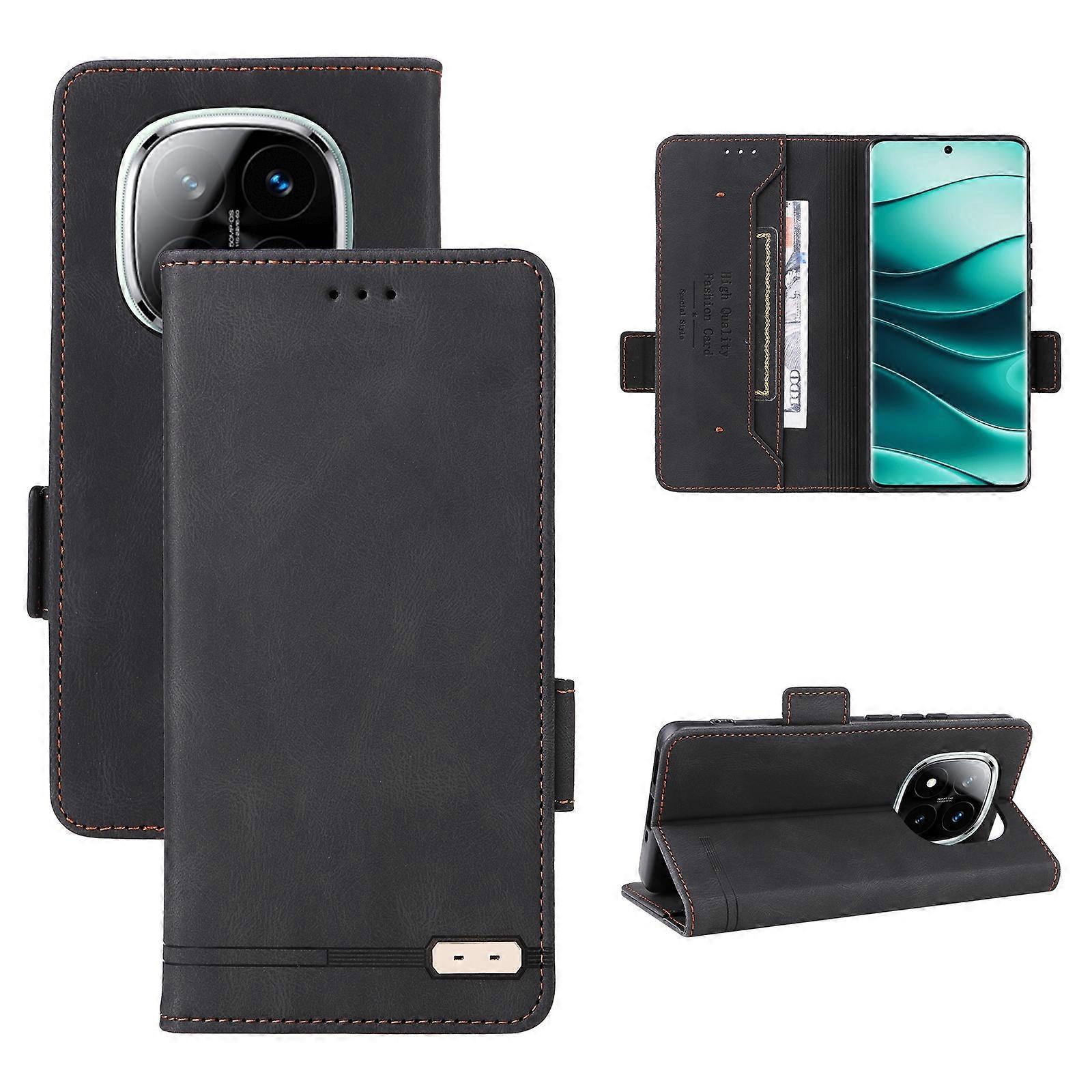 Magnetic Clasp Leather Phone Case