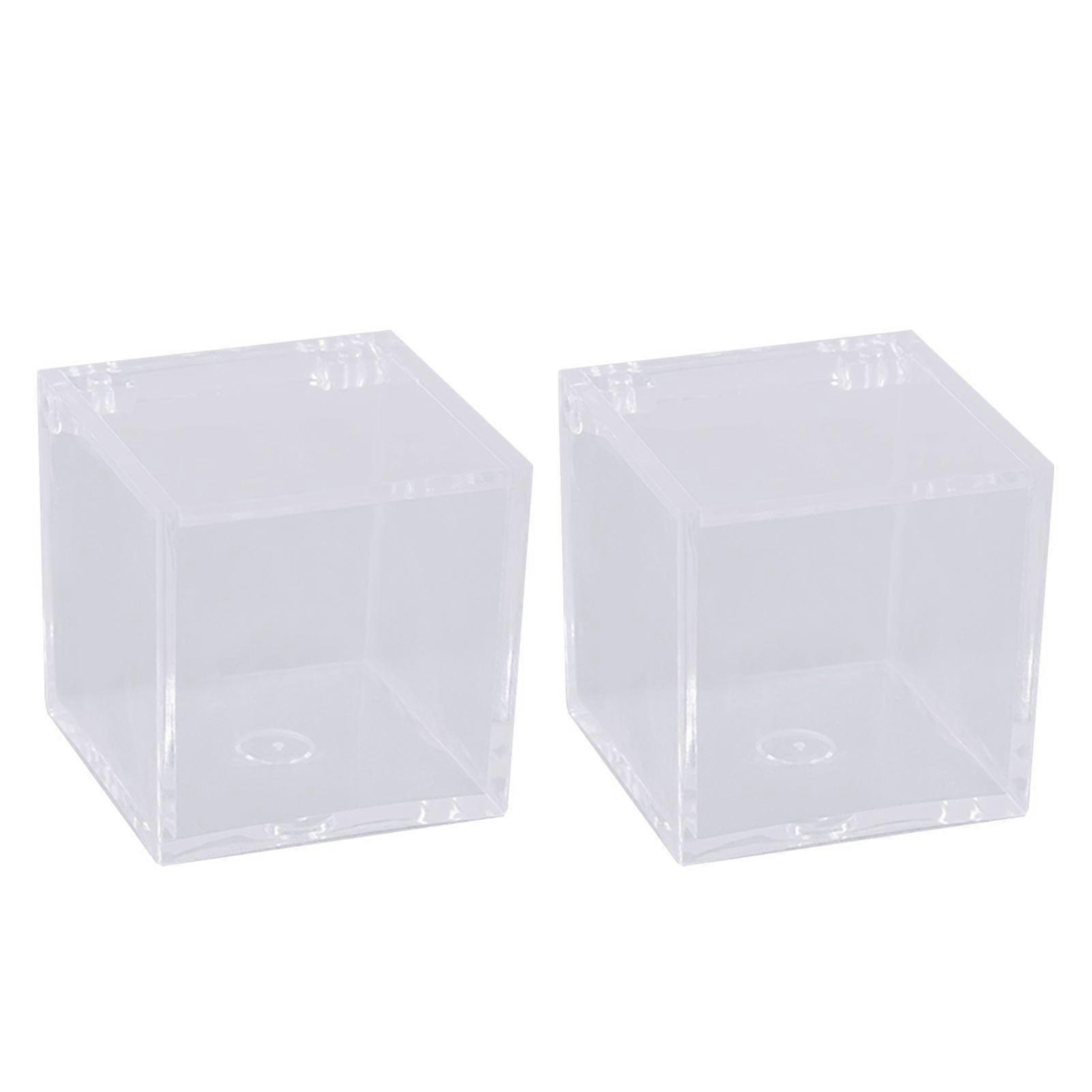 Qinghai Storage Box Acrylic Square Cube Organizer with Lid Transparent Design Dustproof Multipurpose Jewelry Acrylic Display Box