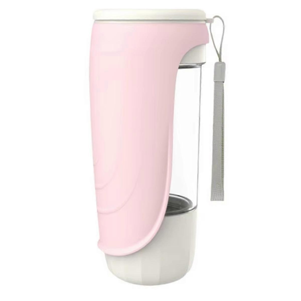 Foldable Water Bottle for Dogs,Leak-Proof,Detachable Dispenser with Plastic Feeder Bowl for Outdoor