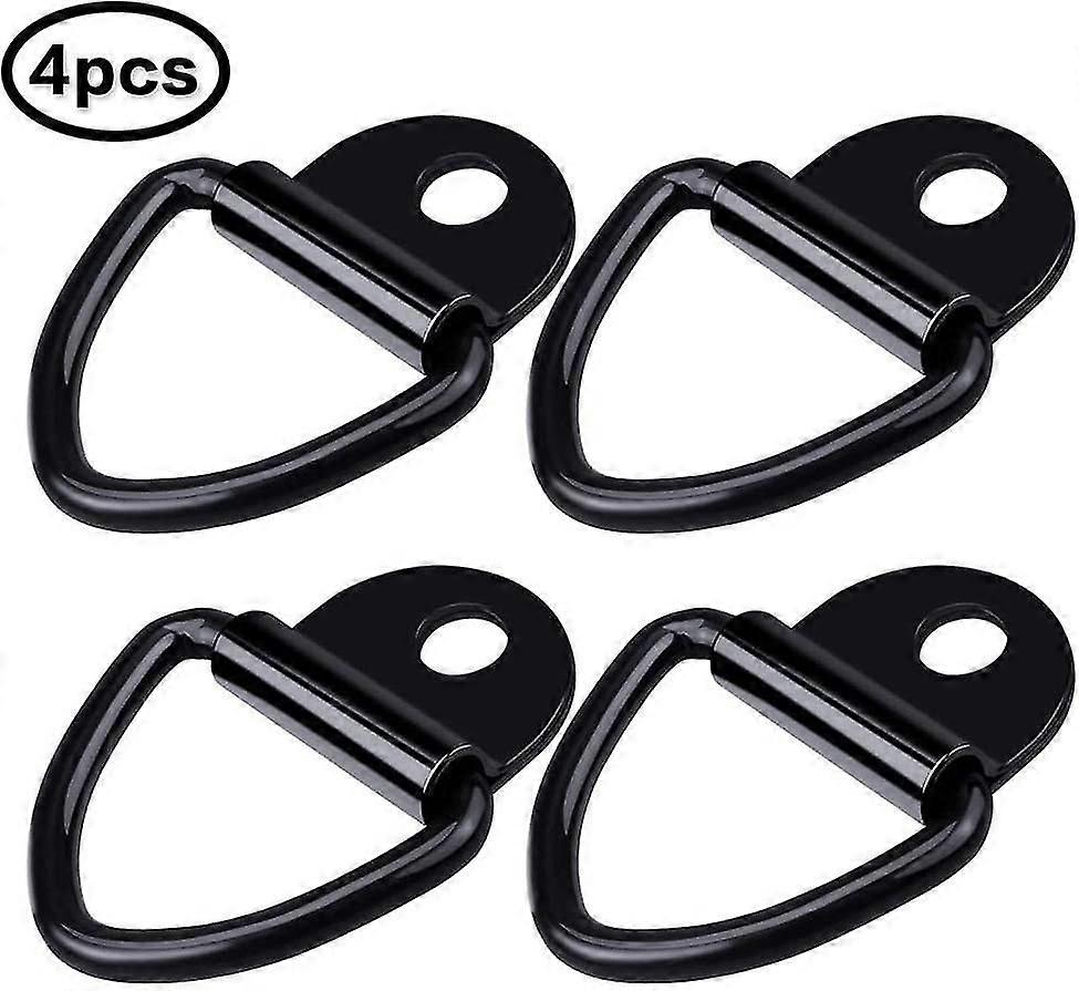 Trailer Tie Down Ring - Tie Down Ring Anchor Hook Anchor V-ring D-rings For Securing Car Loads, Trailer Tow Pull Hook,4pcs