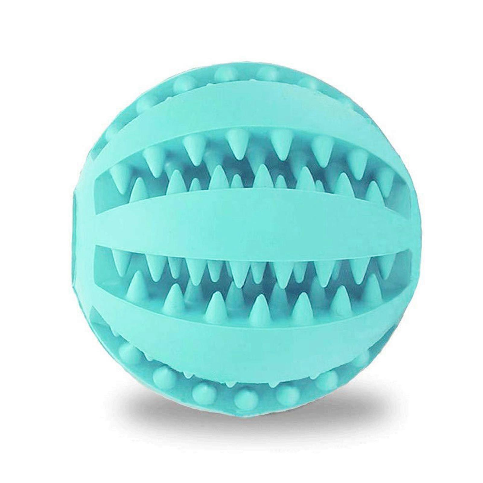 Dog Toy Ball, Nontoxic Bite Resistant Toy Ball for Pet Dogs Puppy Cat, Dog Pet Food Treat Feeder Chew Tooth Cleaning Ball Exercise Game IQ Training Ba