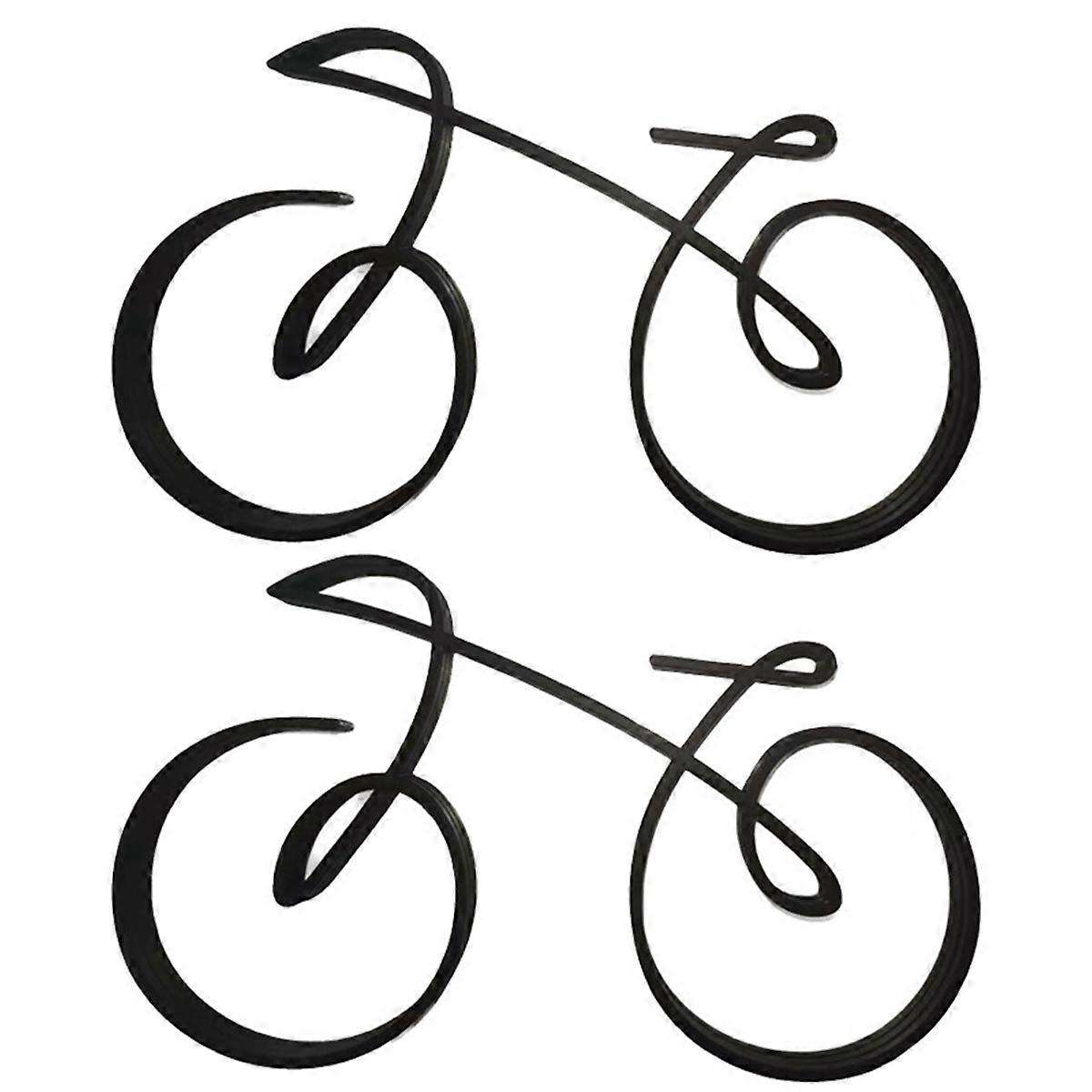 Simple Bicycle Sculpture Indoor Desktop Decor Frame Home Decor Side Table Statue Bicyclist Gift Art