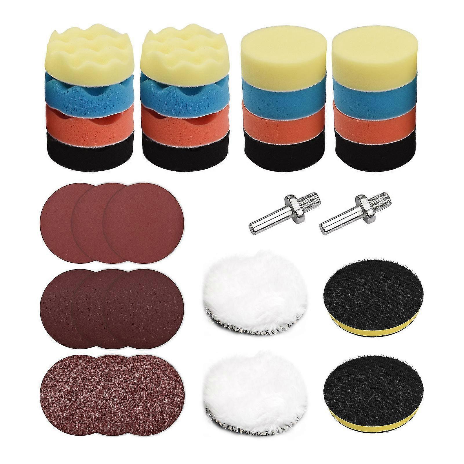 31pcs Polishing Pads Kit 3 Inches Drill Buffer Attachment