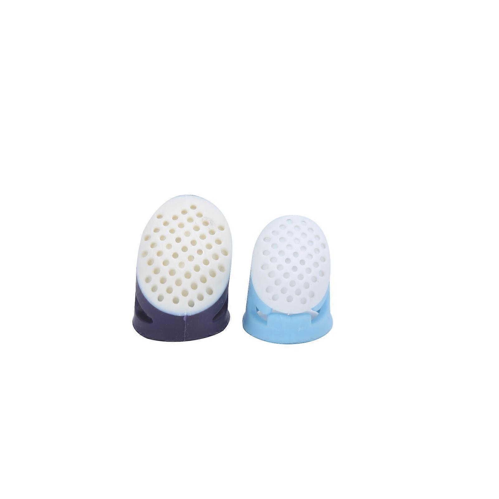 2 Pcs Soft Silicone Thimble Reusable Durable Sewing Thimble for Sewing Retro Crafts