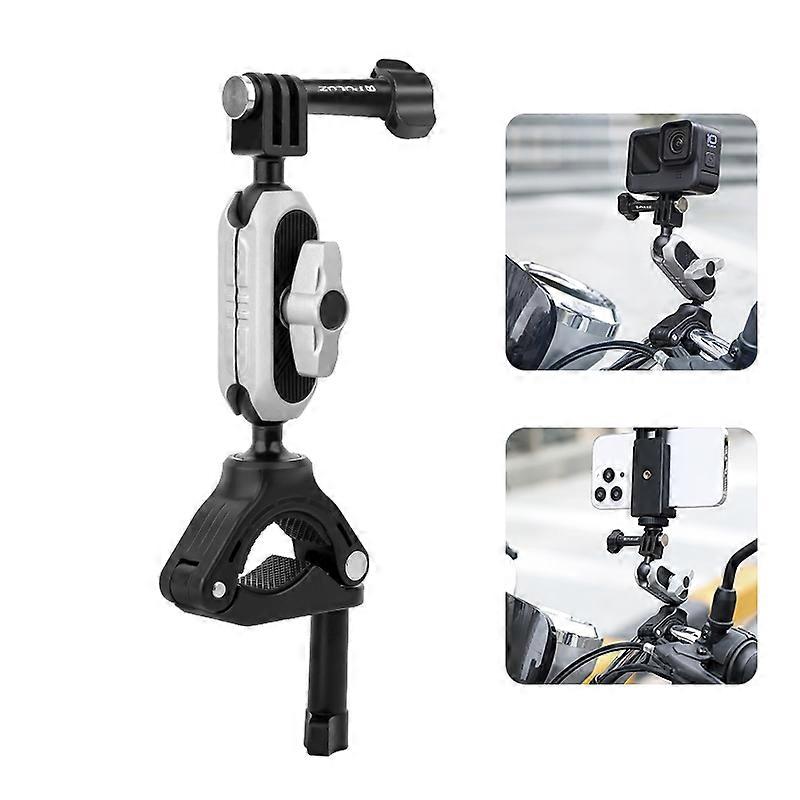 PULUZ Handlebar Arm Mount with Phone Clamp & Mount Adapter & Long Screw