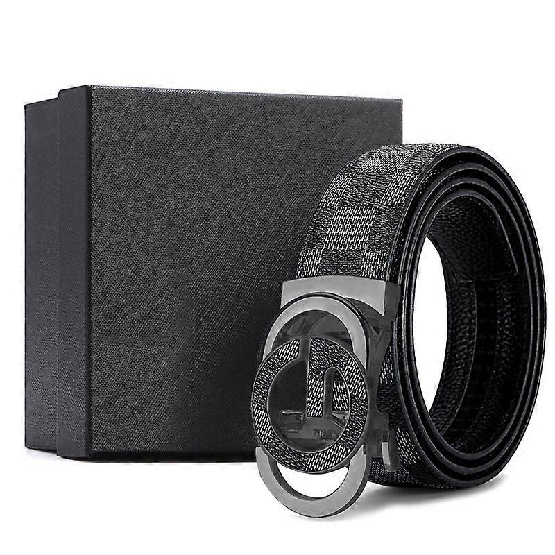 First Layer Cowhide Belt Men's Automatic Buckle Gift Enterprise Gift Men's Leather Belt Cowhide High-End Business Pants Belt Men