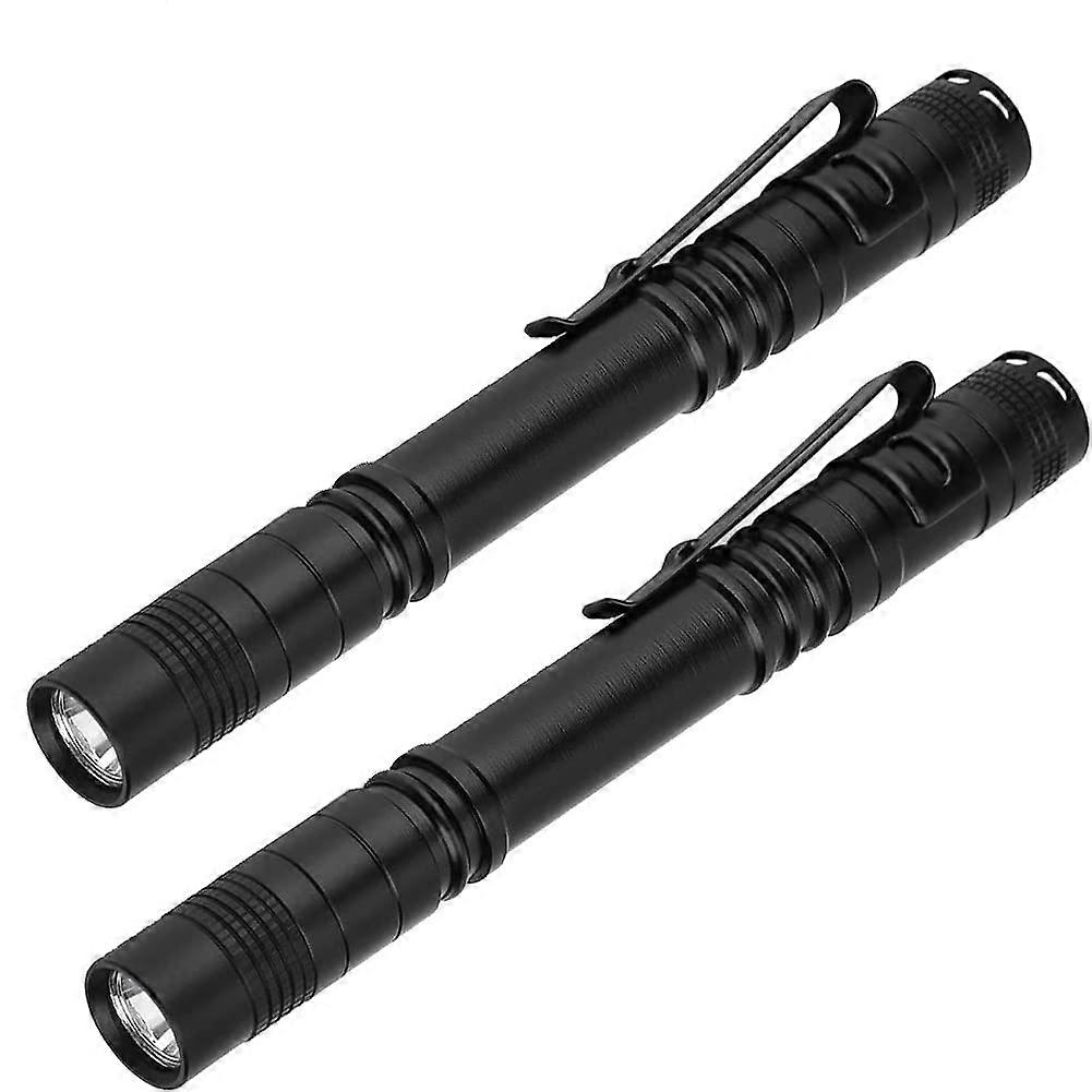 2 PCS LED Flashlight Pen Light Ultra Bright Mini Portable Inspection Light Small Size for Emergency Use