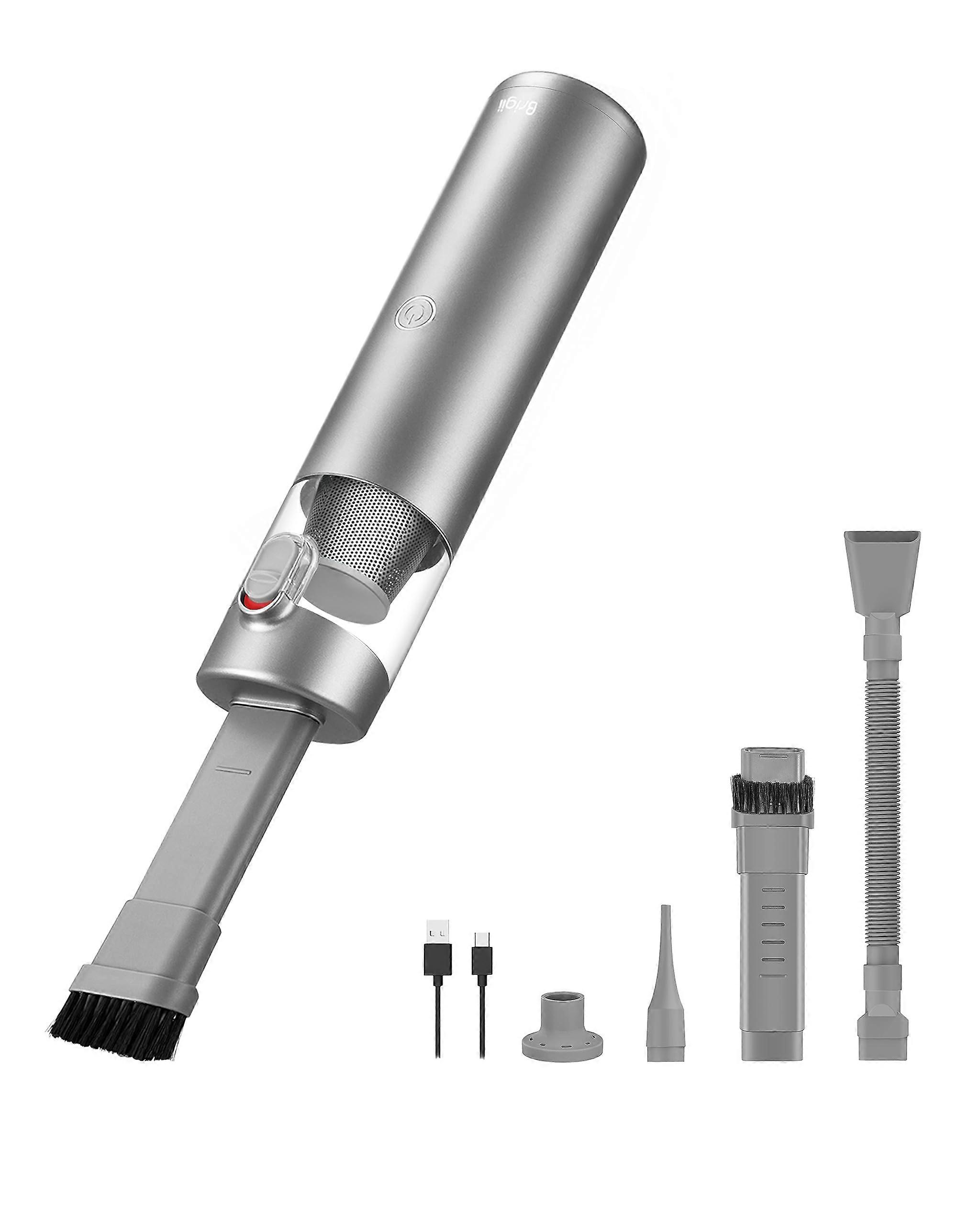 Mini Vacuum Cleaner - Portable Handheld Vacuum with Air Dipping Function, Wireless Hand Pump, Compact Size for Home and Car
