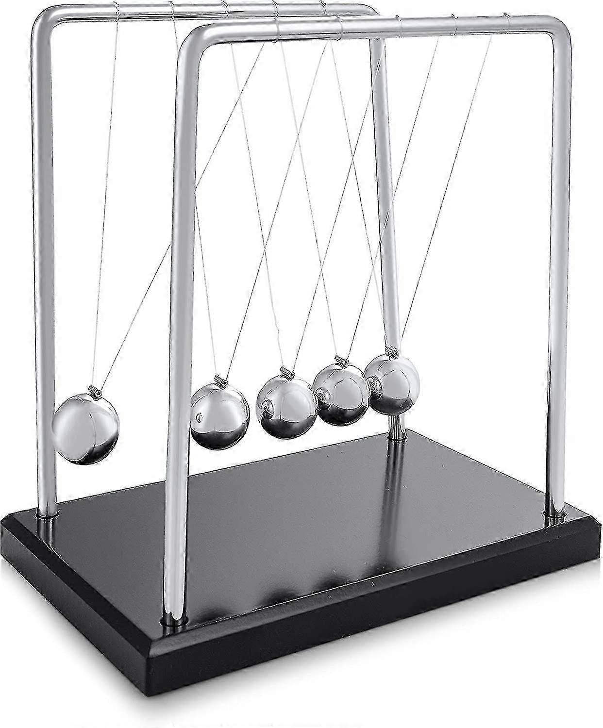 Newton Pendulum - Ball Game - 5 Balls Pendulum - Ball Pendulum For Desk - Newton Pendulum High On Wo