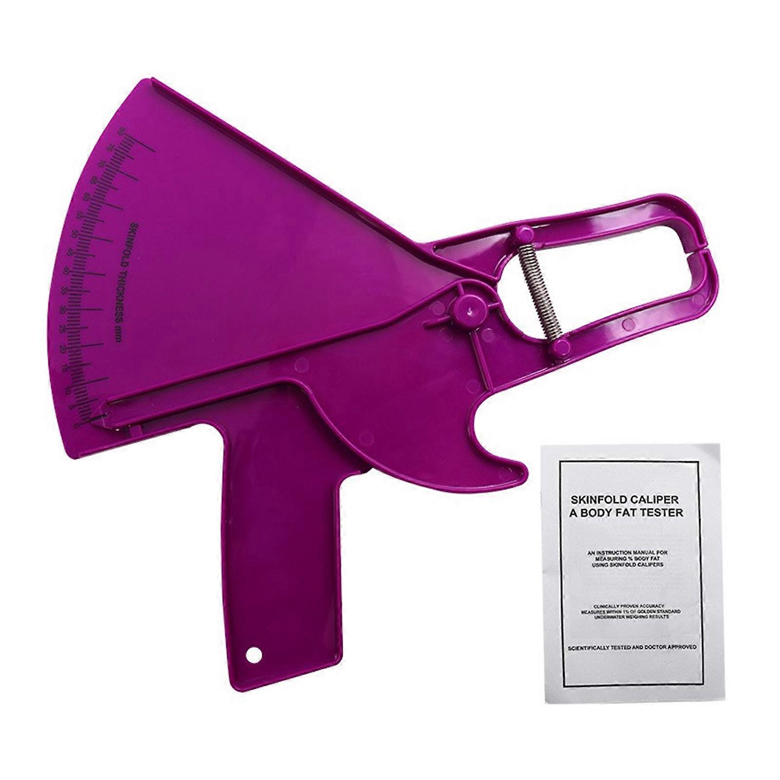 Accurate Fat Thickness Measuring Tool Simple Use Fat Thickness Caliper Measuring Device for Weight Management & Fitness Purple