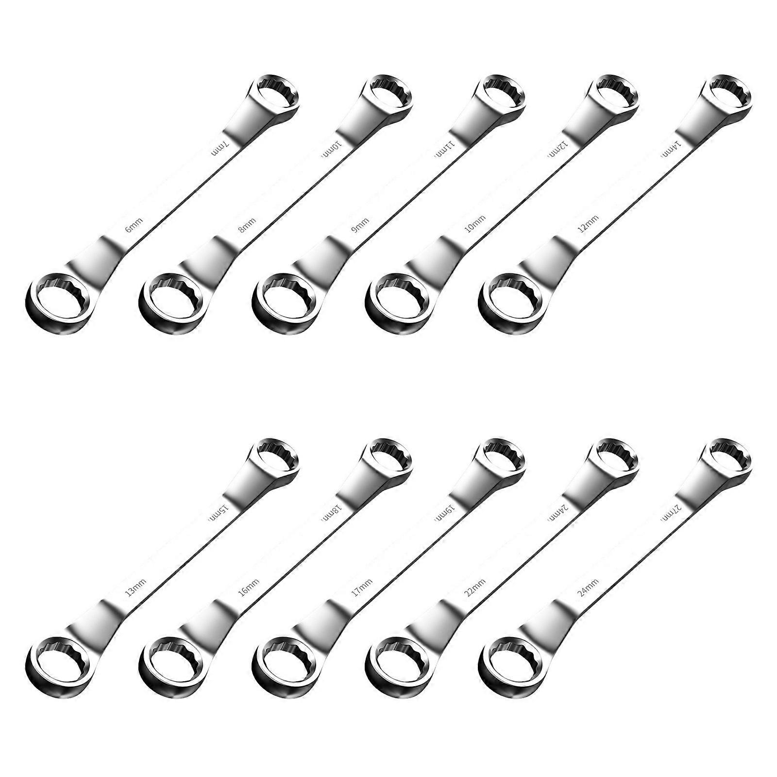 Multifunctional 12 Point 45 Degree Offset Double Box End Wrench Hardened Offset Spanner Finish Constructions Tool