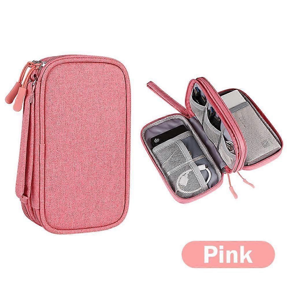 1Pcs Double Layer Accessory Storage Bag Portable Debris Sorting Multifunction Cable Organizer Bags