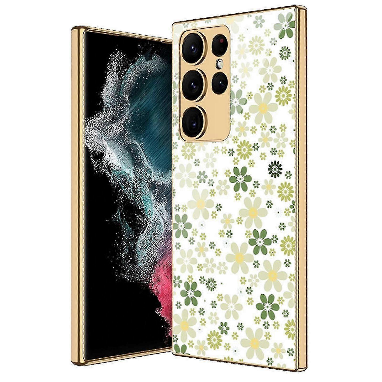 삼성 갤럭시 S23 울트라 / S23 플러스 / S23 커버 용 전기 도금 페인팅 케이스