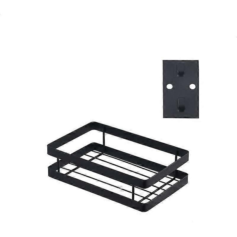 Modern Wall-Mounted Organizer, Rectangular Condiment Rack With Display Handle, Contemporary Design Enhances Any Space