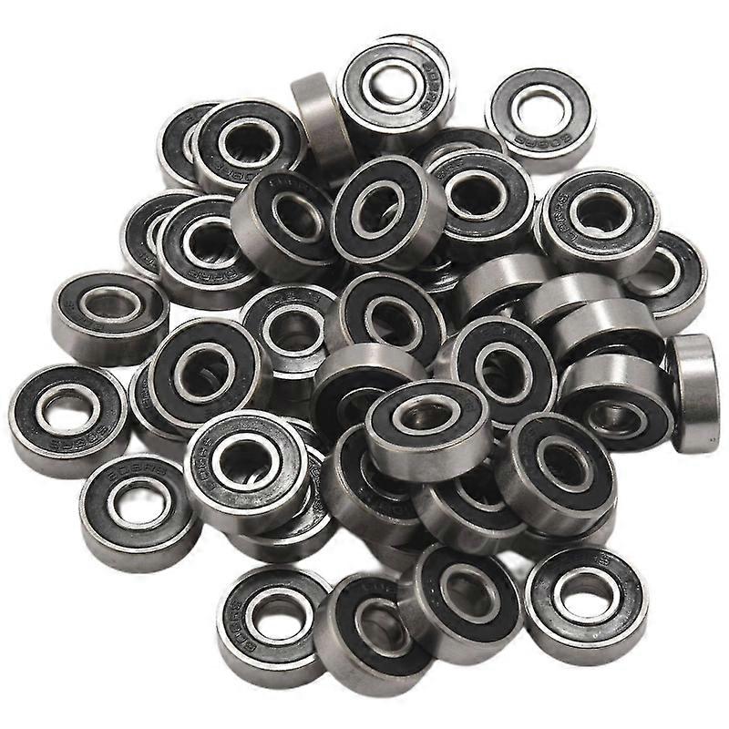 50pcs /セット 608 2rs ボールベアリング Abec-5 8x22x7 mm 深溝炭素鋼シールボールBearings_Specialギフト