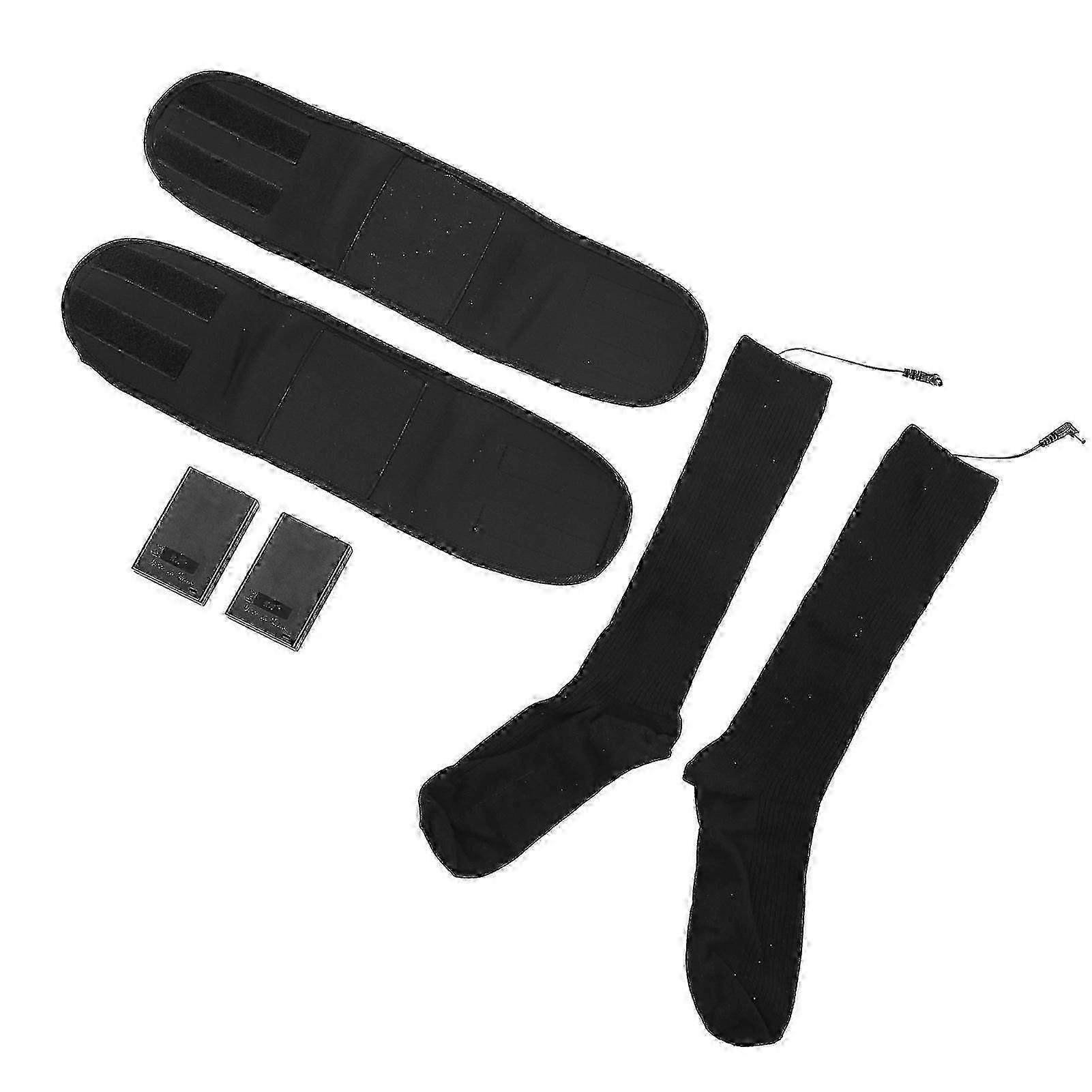 Calzini elettrici riscaldati Batteria ricaricabile Cotone Calzini termici invernali Outdoor Scalda piedi