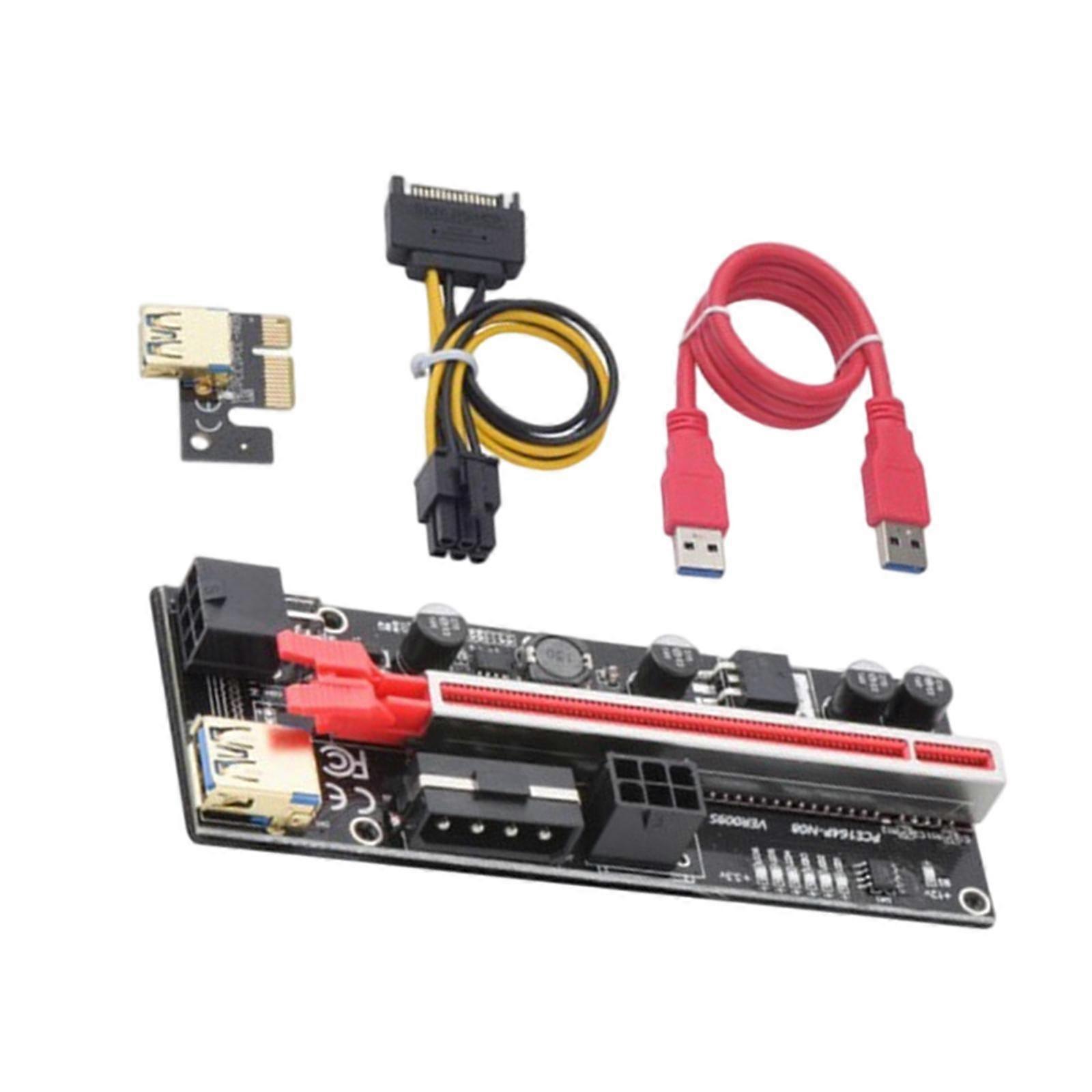 Graphics Card/ USB 3.0/ 6-Pin Solid Capacitors Powered PCI- Ver 010S Plus Cable