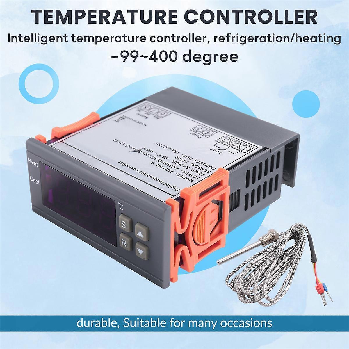 Digital Temperature Controller -99-400 Degree M8 Thermocouple Sensor