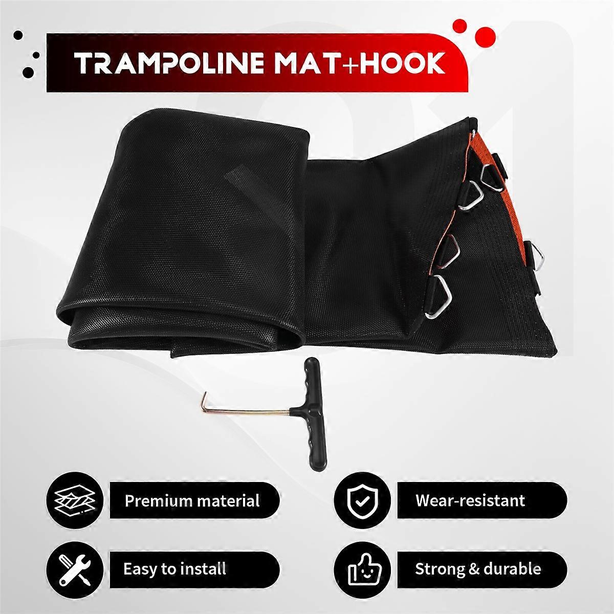 for 8 Ft Frame, with 48 V-Rings, Trampoline Replacement Mat