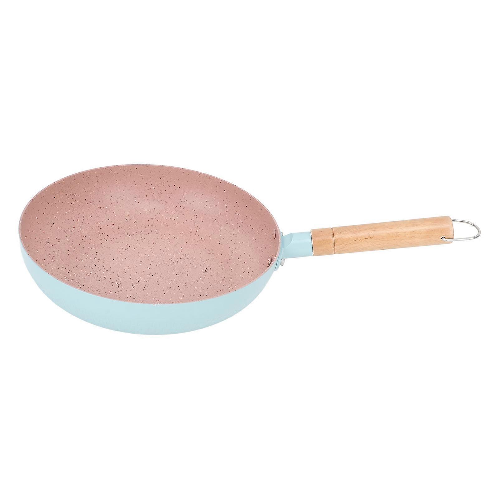 Frying Pan Egg Omelette Pan with Wooden Handle Heat Resistant Induction Egg Skillet Fast Even Heating Style 4