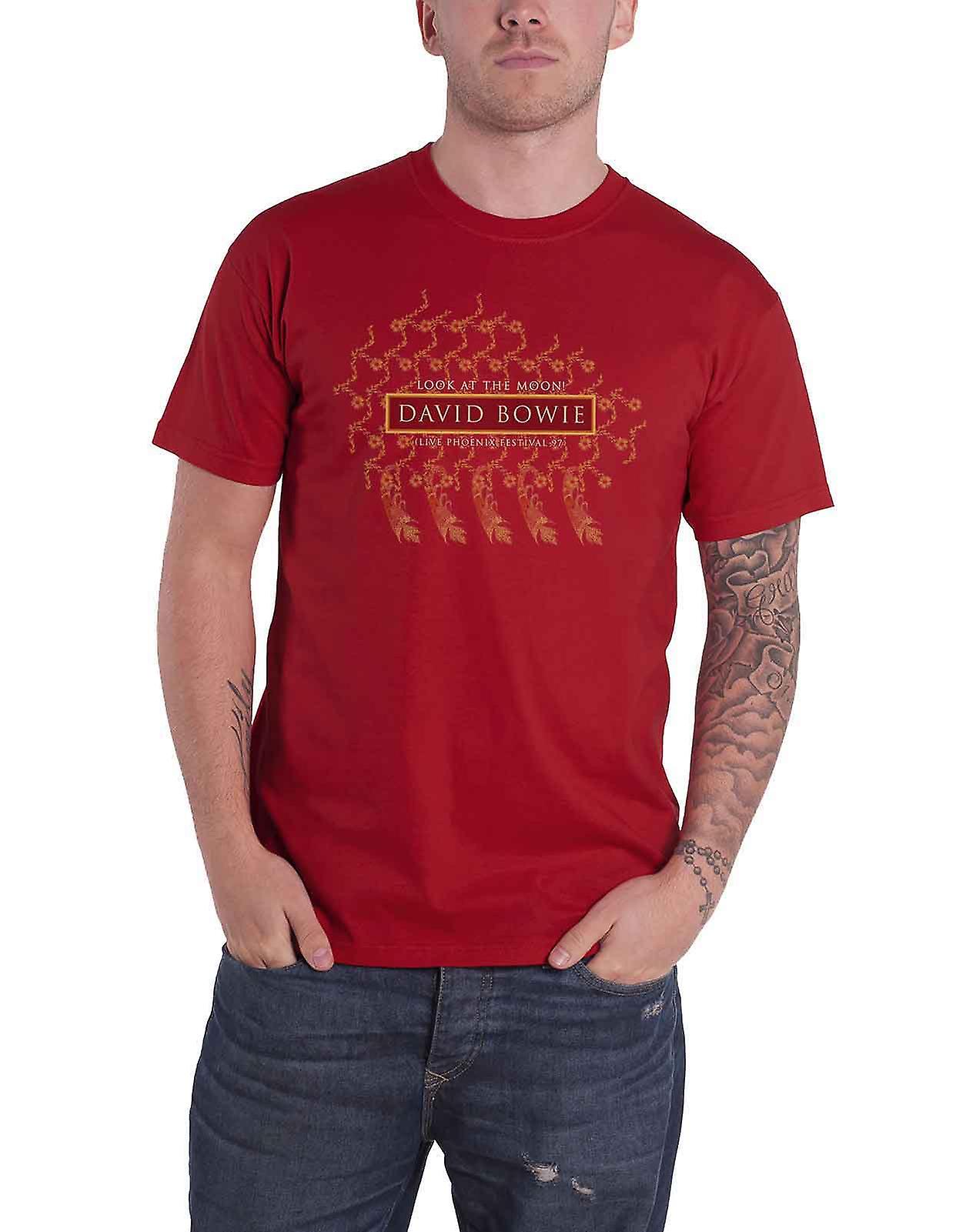 David Bowie look at the Moon Pheonix Festival T Shirt