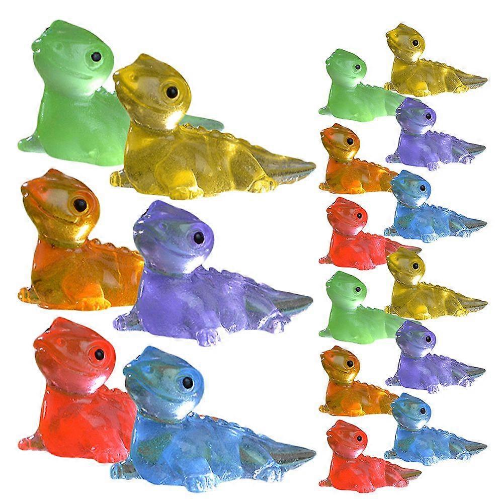 18個かわいいミニチュアトカゲの彫刻レジンフィギュアミニフィギュアミニレジントカゲかわいいミニチュアスタチューミニレジン動物ミニレジントカゲミニアット