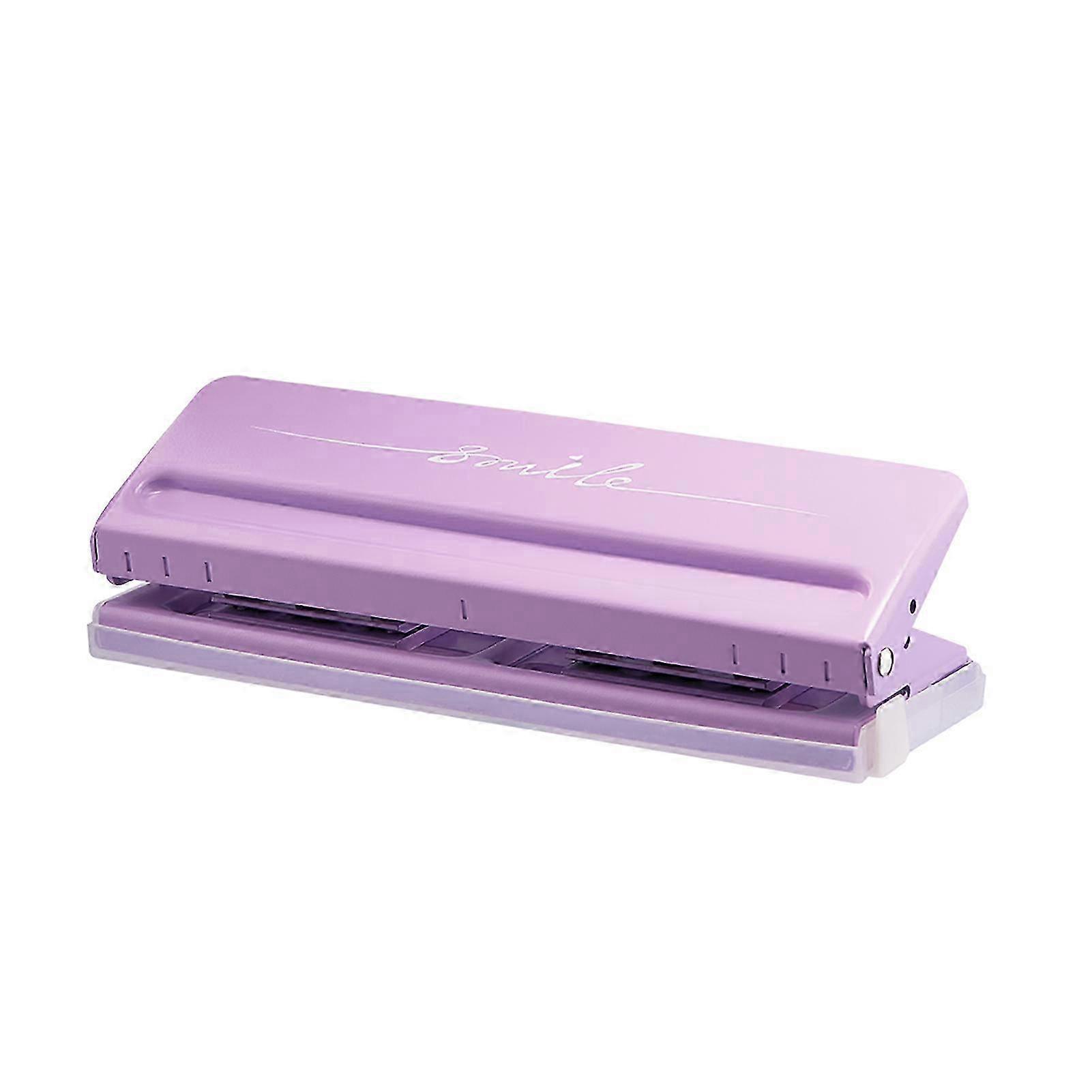 Adjustable 6-Hole Desktop Punch Puncher for A4 A5 A6 B7 Dairy Planner Organizer Six Ring Binder with 6 Sheet Capacity SZRH A-G