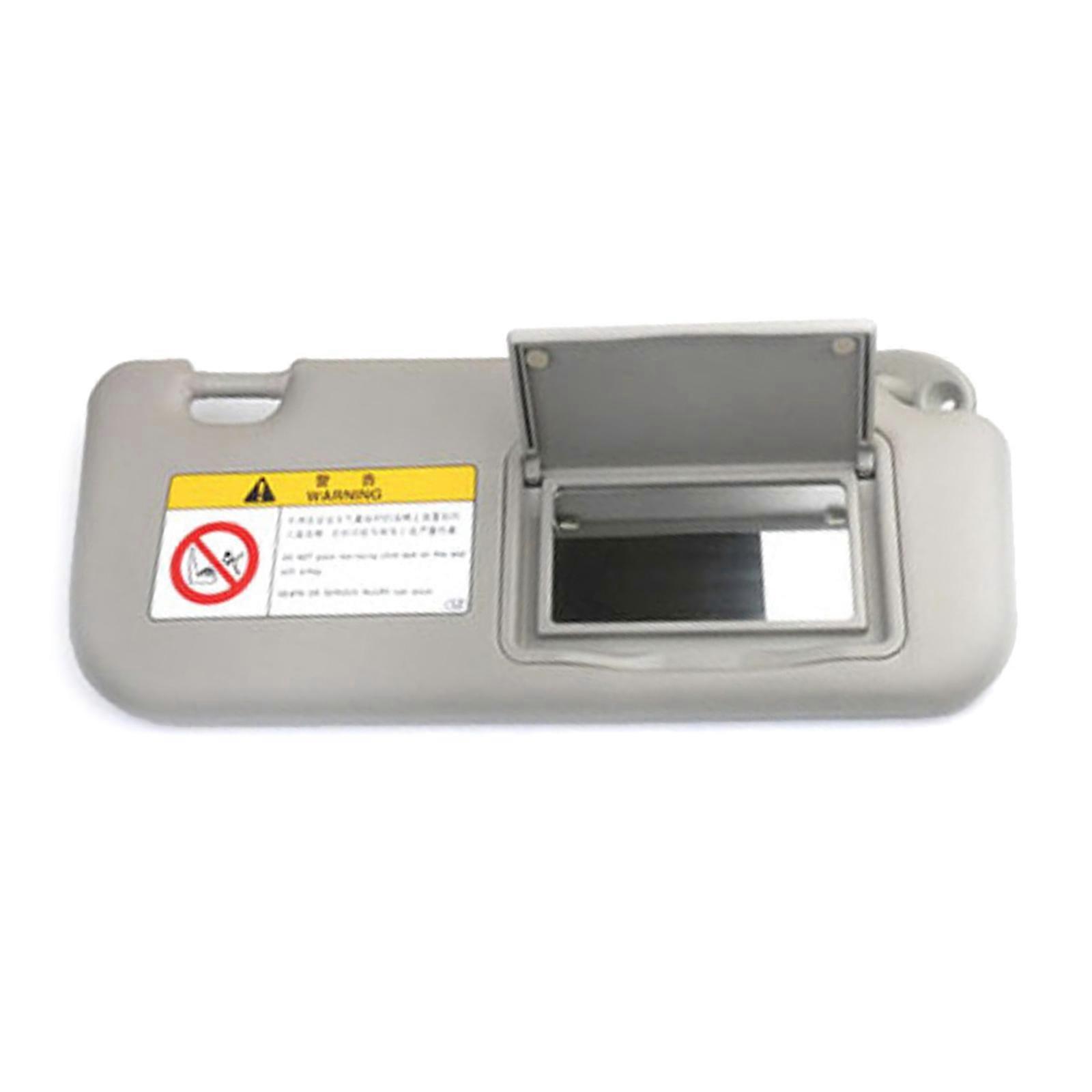 Car Sun Visor Panel Sunvisor with Makeup Mirror  Gray