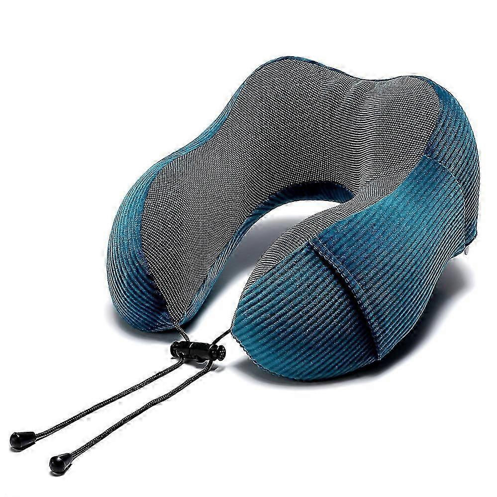 Travel Pillow, Memory Foam Neck Pillow with 360-Degree Head Support Comfortable Airplane Pillow with Storage Bag Lightweight Traveling Pillow for Slee