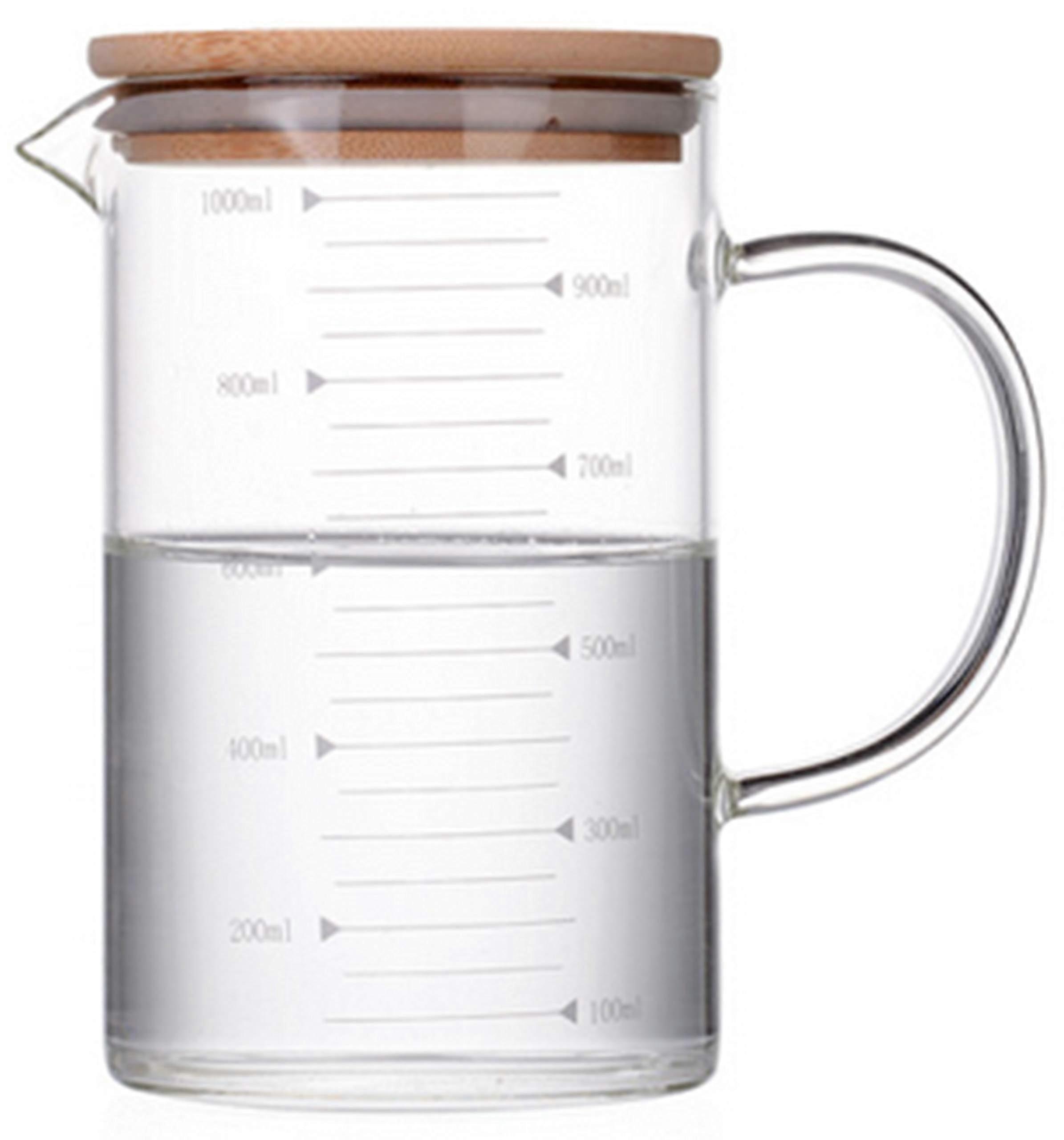 Graduated Beaker Mug Measuring And Drinking Borosilicate Glass 1000 mL Laboratory Grade Beaker Style