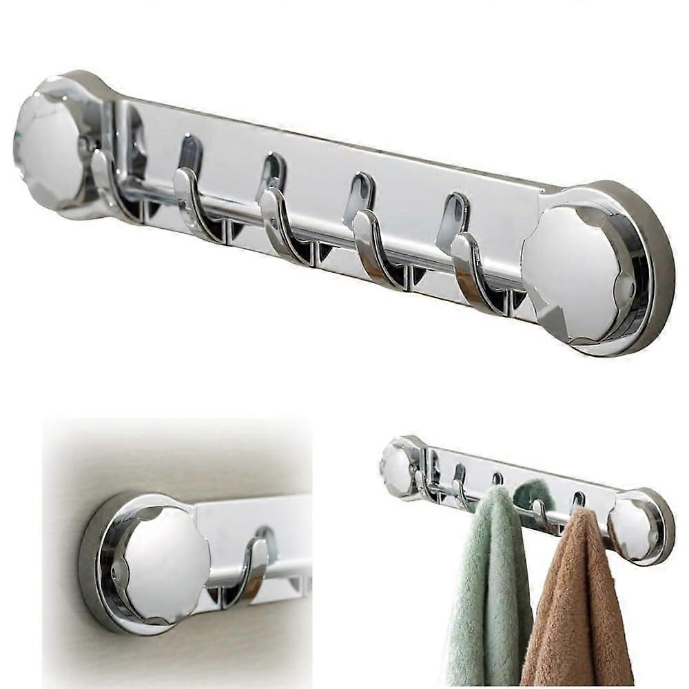 Multifunctional Bathroom Wall Hooks, Adhesive Towel Hooks Shower Vacuum Hooks