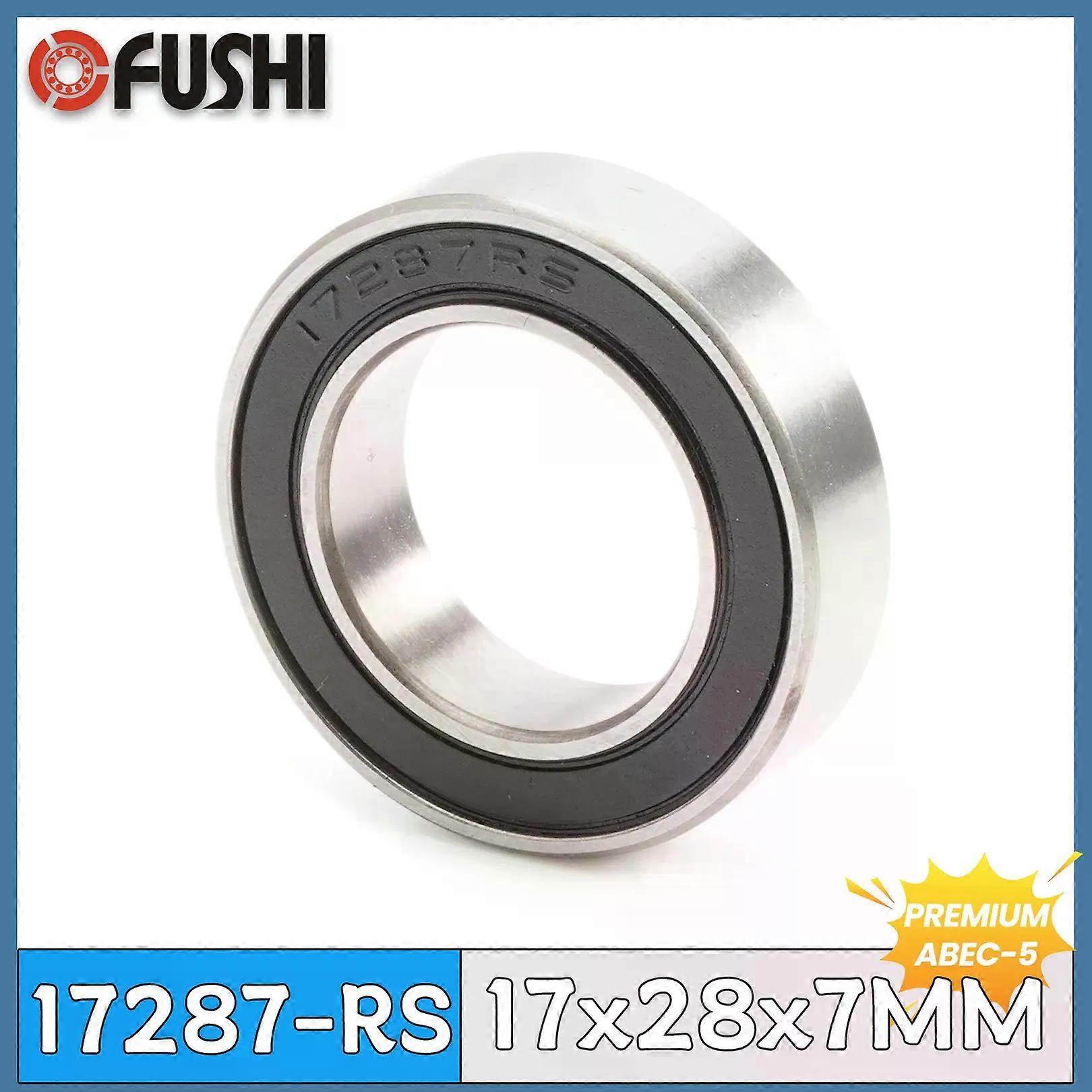 Shibingsheng 17287RS Hybrid Ceramic Bearing 17*28*7 mm ABEC-5 1PC Bicycle Bottom Brackets & Spares 17287 RS 2RS Si3N4 Ball Bearings 17287-2RS