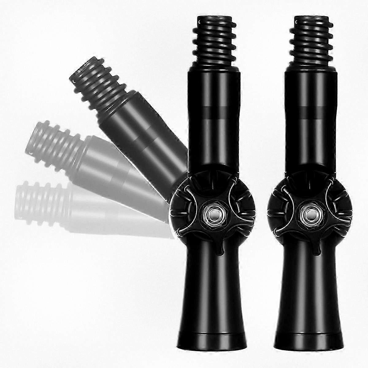 2pcs Adjustable Angle Connector Extension Rod Accessories for Threaded Paint Roller Pole Adapter Compatible with Cleaning Tools