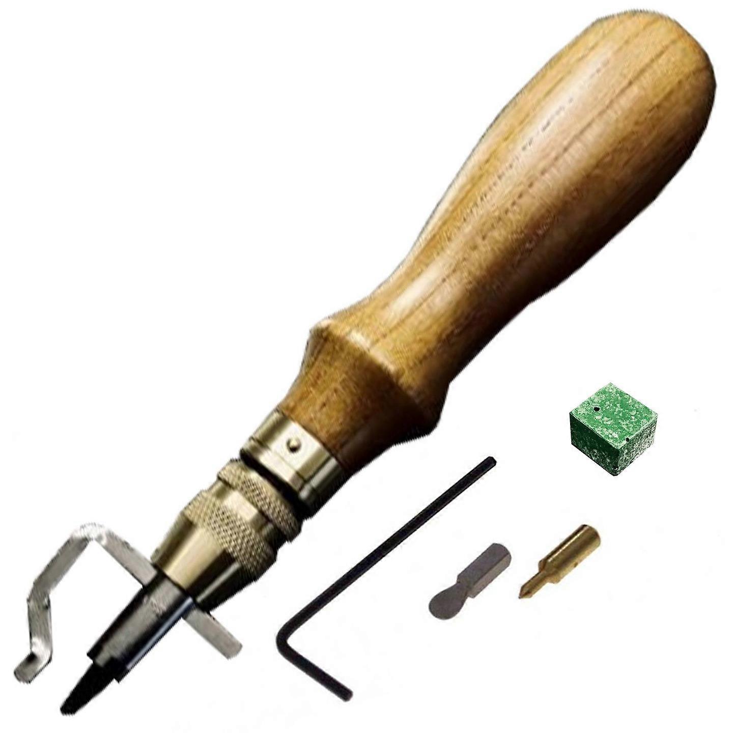 Oka Special Pro Stitching Groover Tan Adjustable Leathercraft Hand Sewing Tool