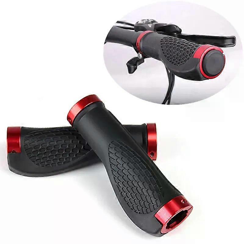 1 Pair Comfortable Durable Portable Cycling Bike Mountain Handlebar Rubber Anti-slip Bicycle Handlebar 2 styles optional