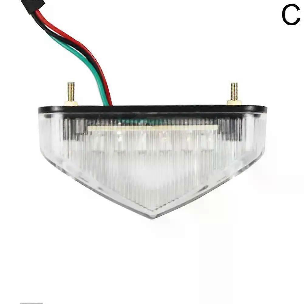 عالمي 12 فولت دراجة نارية الذيل الخلفي ضوء مصباح ضوء المحرك أضواء توقف الفرامل لوحة ترخيص أجزاء ضوء دروبشيبينغ