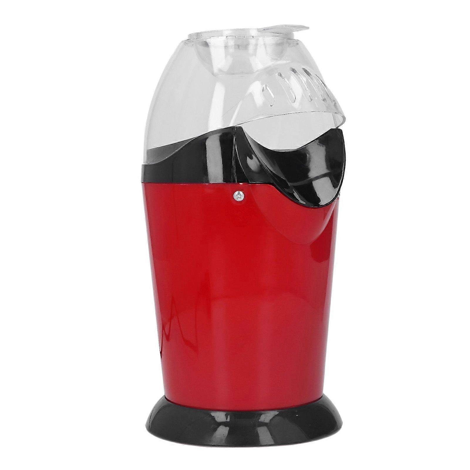 Electric Popcorn Machine High Speed Hot Air Red Portable