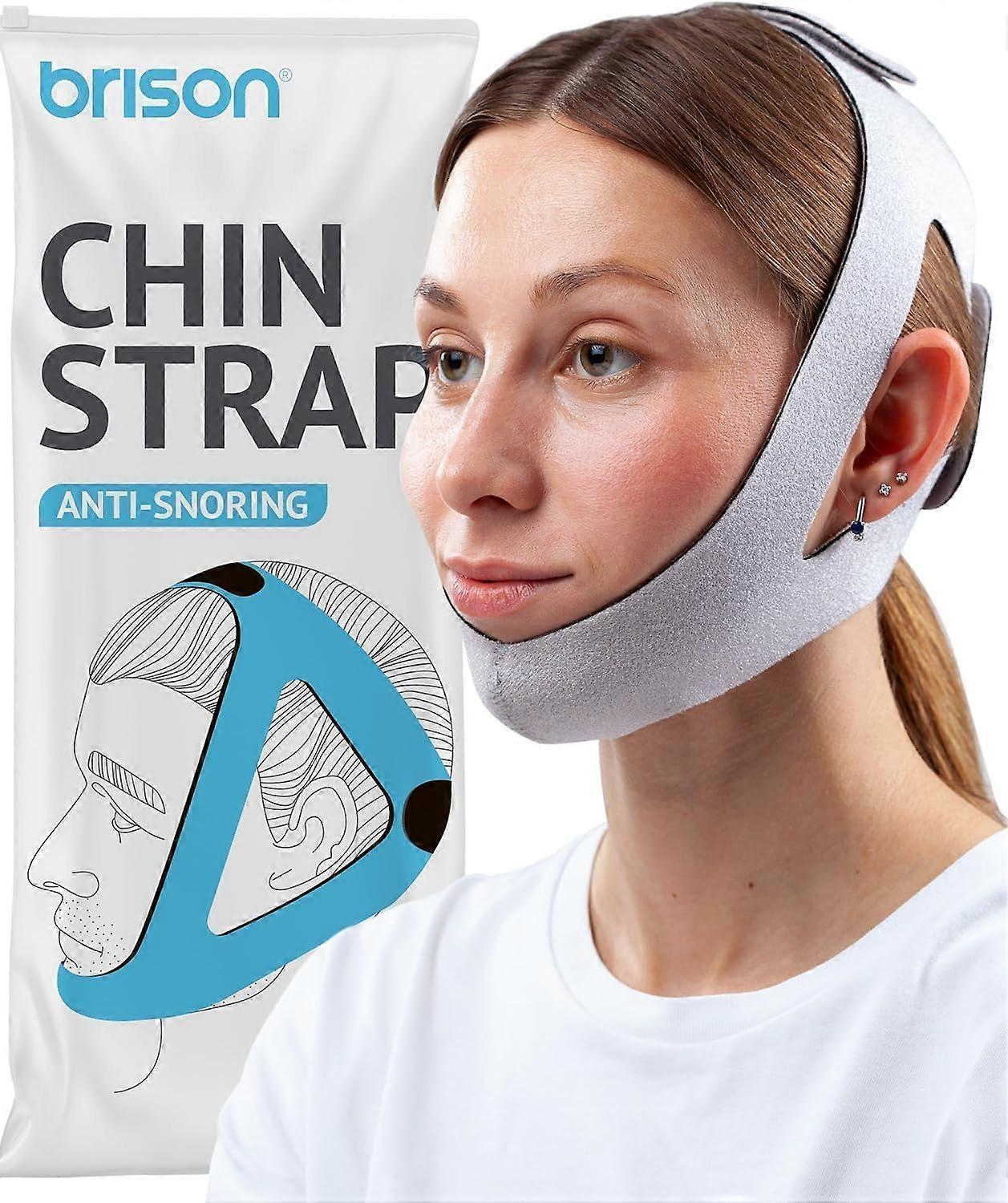 Anti Snoring Jaw Strap with Adjustable Size, Comfortable Fabric, Sleep Aid for Men and Women, Effective Snoring Solution