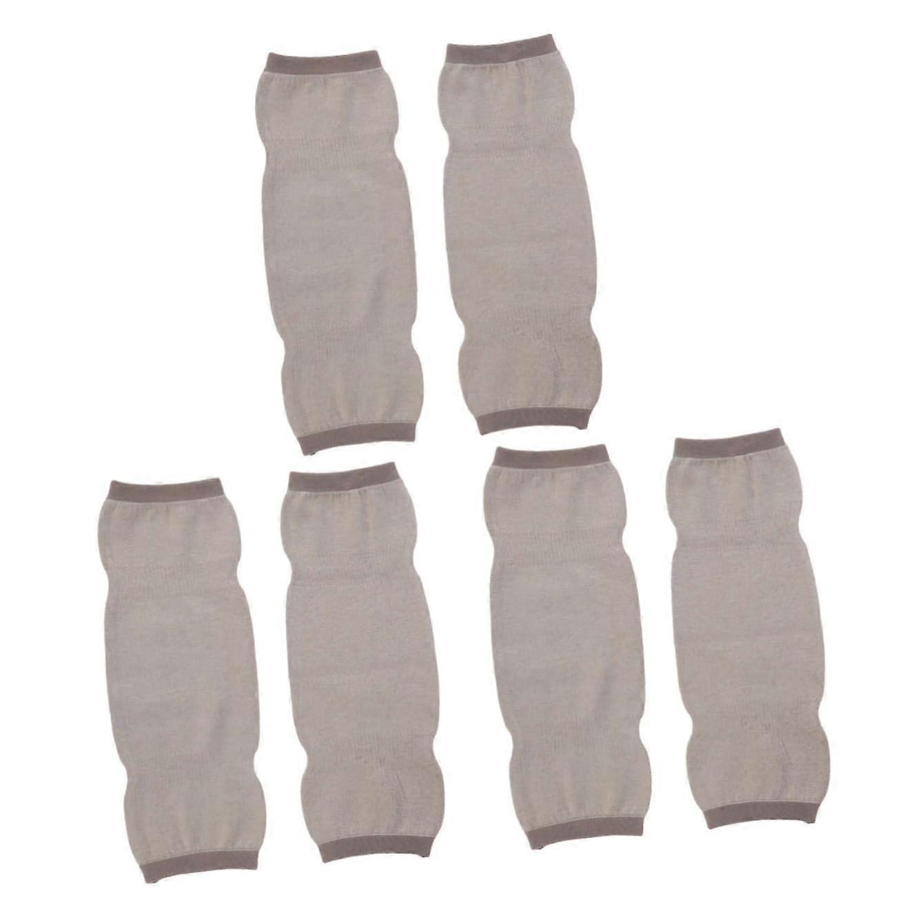 Knee Pad Elastic Weave Warm Kneepad For Sports Activities Knee Support Pain Relief Tan 3 Sets Of 2 Pieces Each