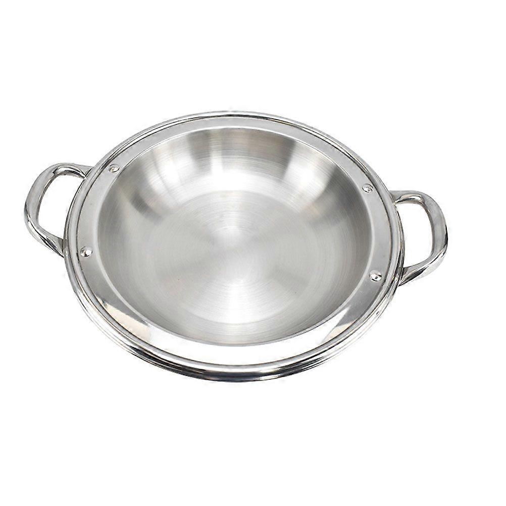 Household Cooking Pot Multi-function Stainless Pot Convenient Shallow Pot Home Supply
