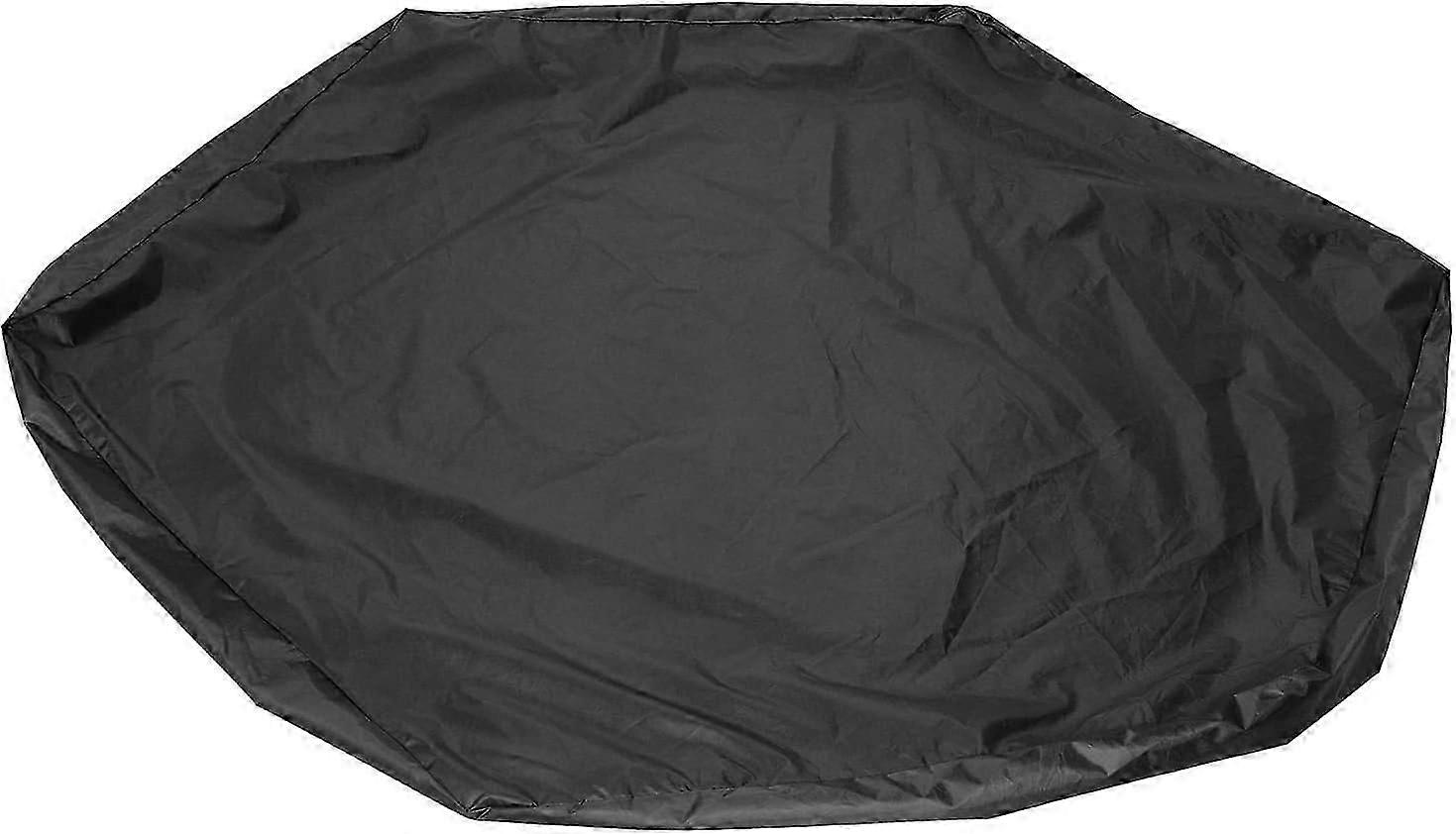 Sandbox Cover, Hexagon Sandpit Sand Toys Cover Waterproof Pool Cover with Drawstring, Cover Only (Grey)