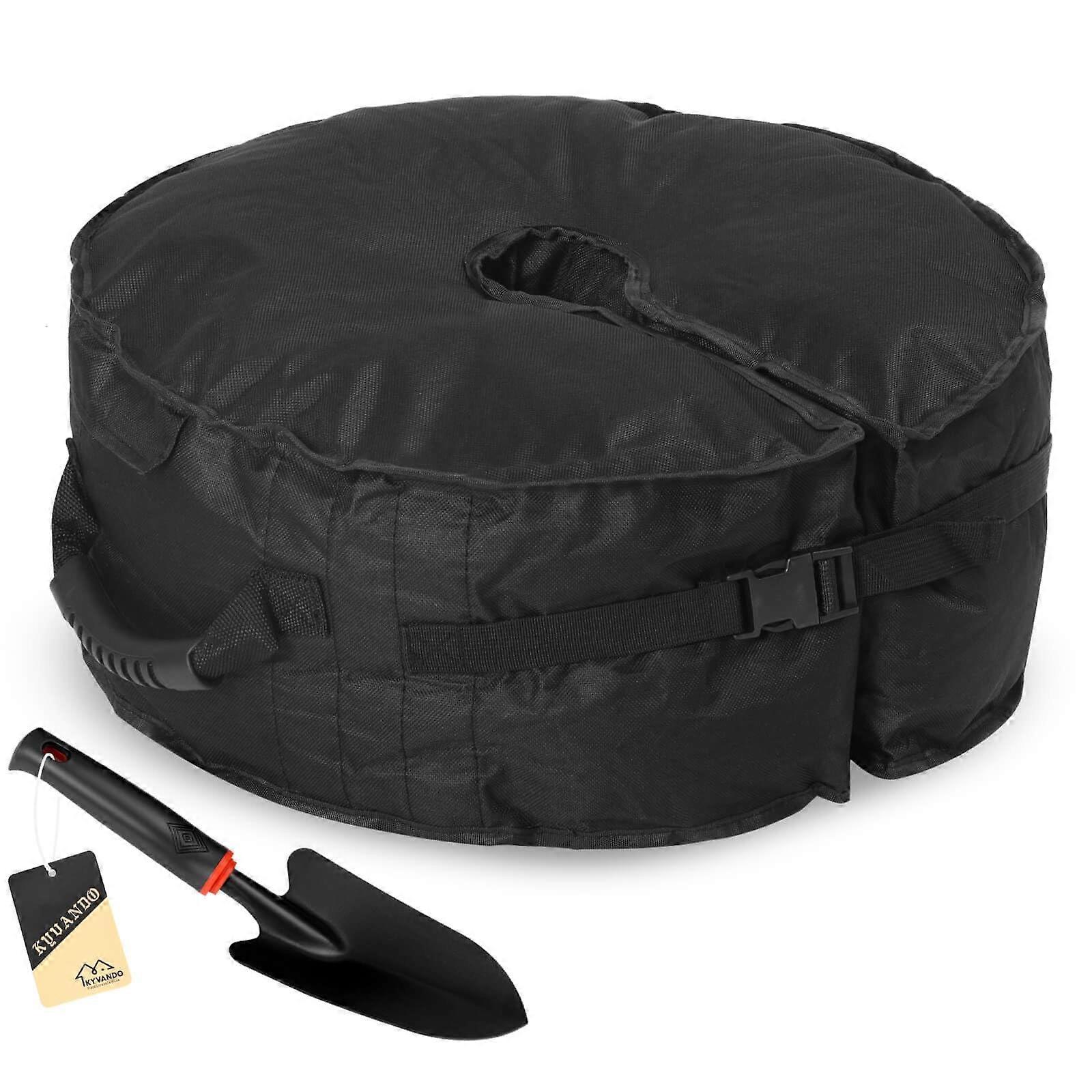 Umbrella Base 90 Lb Sand-Filled, Fits 0-10 Ft Umbrellas, Circular Patio Garden, Side Nest Opening